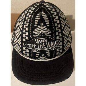 Vans Off The Wall Classic Patch Nordic Knit Snapback Trucker Hat Cap Mens Rope